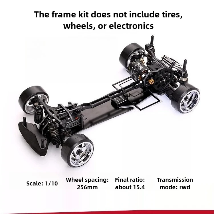 

NGE-BV RC Car 1/10 RWD Professional Direct Drive Drift Car KIT Electric Remote Control Car Model with Removable Wave Box Toy