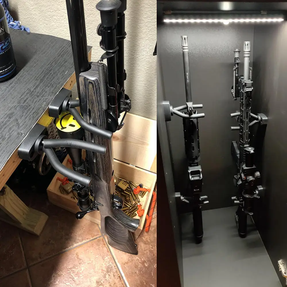 Gun Racks Wandmontage Gun Storage Display Hanger Hook voor geweren, jachtgeweren, pistool, airsoft, samengestelde boog en honkbalknuppel