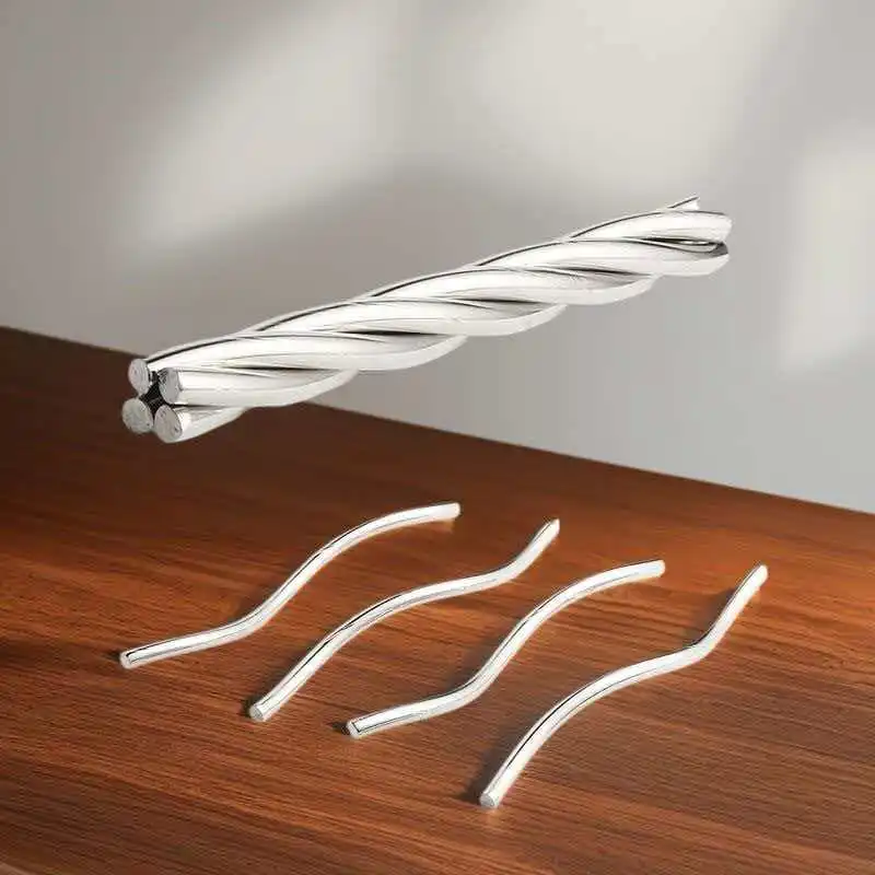 Four Spiral Iron Tie MA Hua IQ Twist Puzzle Game Difficult Casse Tete Metal Brain Teasers For Kids Adults Educational Toys﻿﻿﻿﻿﻿ - view 2