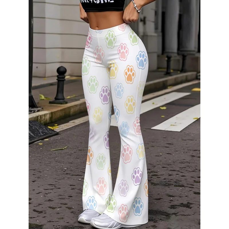 

Retro Hippie Style Black and White Tribal Motif Flared Pants