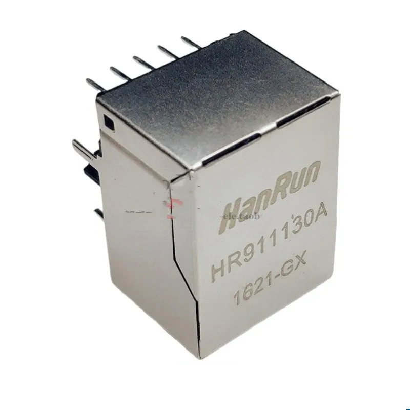 10PCS RJ45 Network Jack, Ethernet Crystal Head Female Socket, Model HR911130A, LED-Equipped, Gigabit LAN Transformer