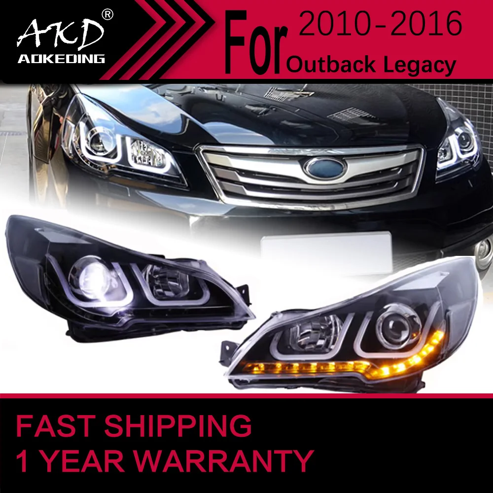 Car Lights for Subaru Outback Legacy LED Headlight 2010-2016 Outback Legacy Lamp Drl Projector Lens Automotive Accessories