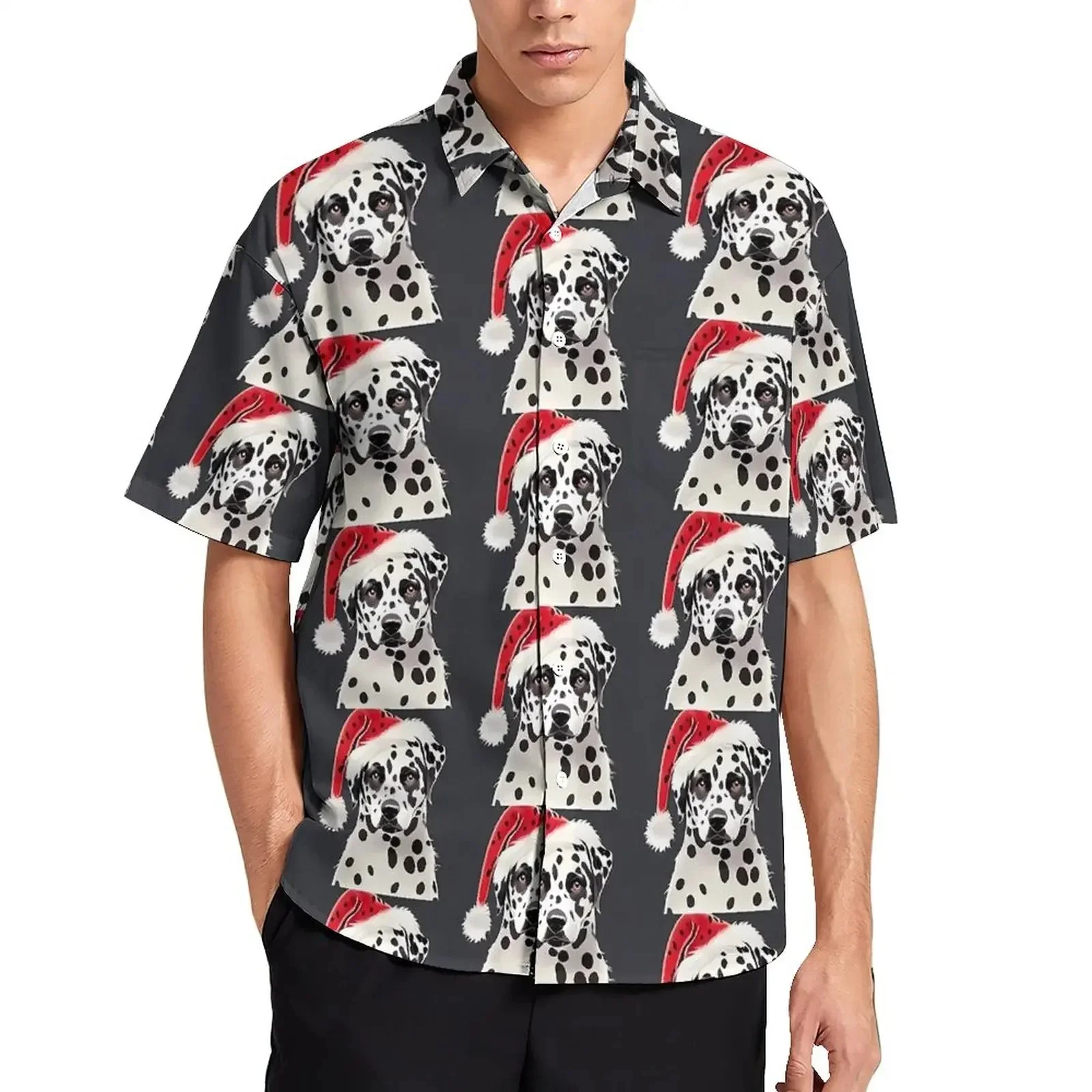 

Мужская рубашка с коротким рукавом с гавайским принтом в виде леопарда, удобный мужской кардиган премиум-класса, повседневная мужская универсальная текстурированная рубашка