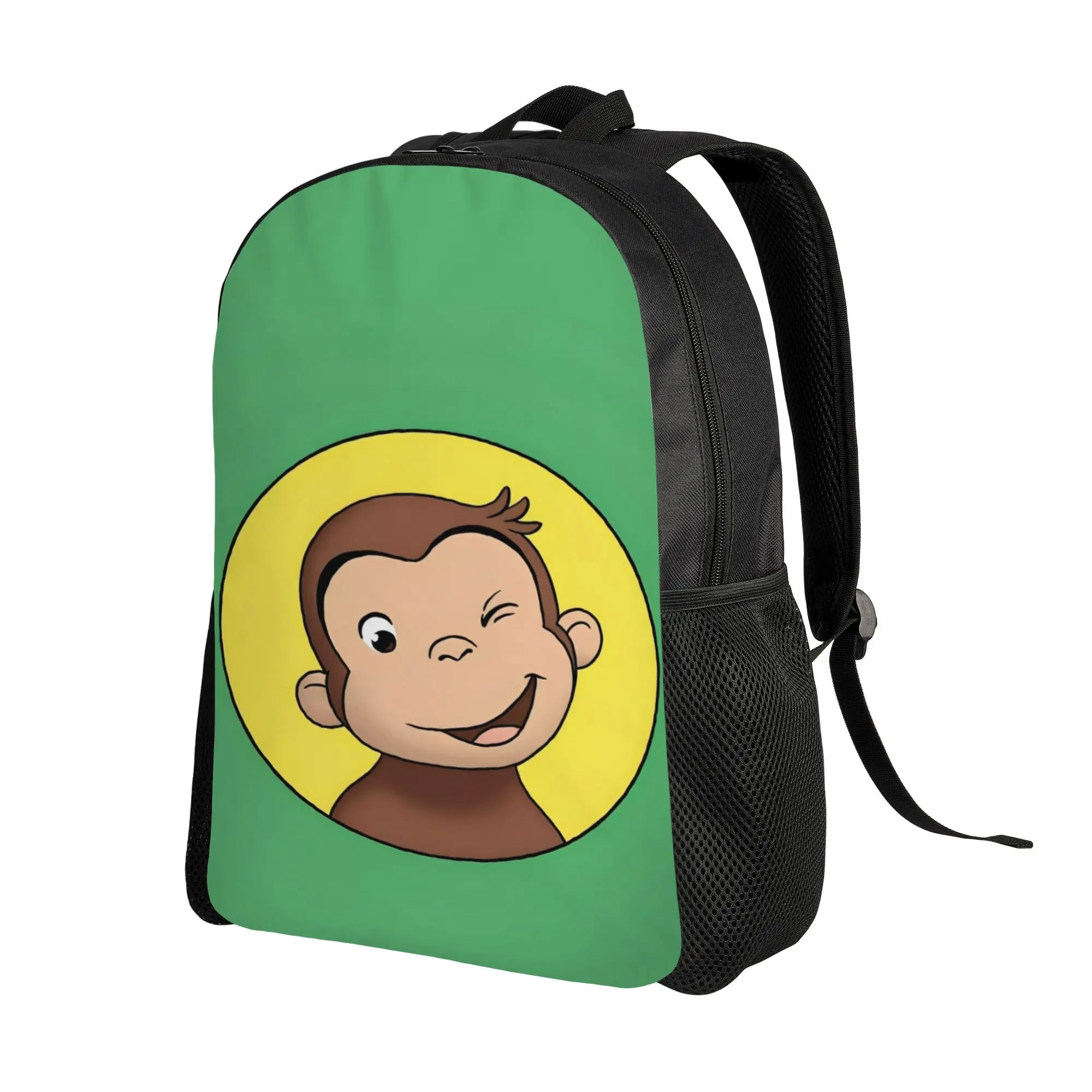 Cartoon Curious George Backpack  Leisure Backpacks Youth Cycling Soft School Bags Colorful Rucksack