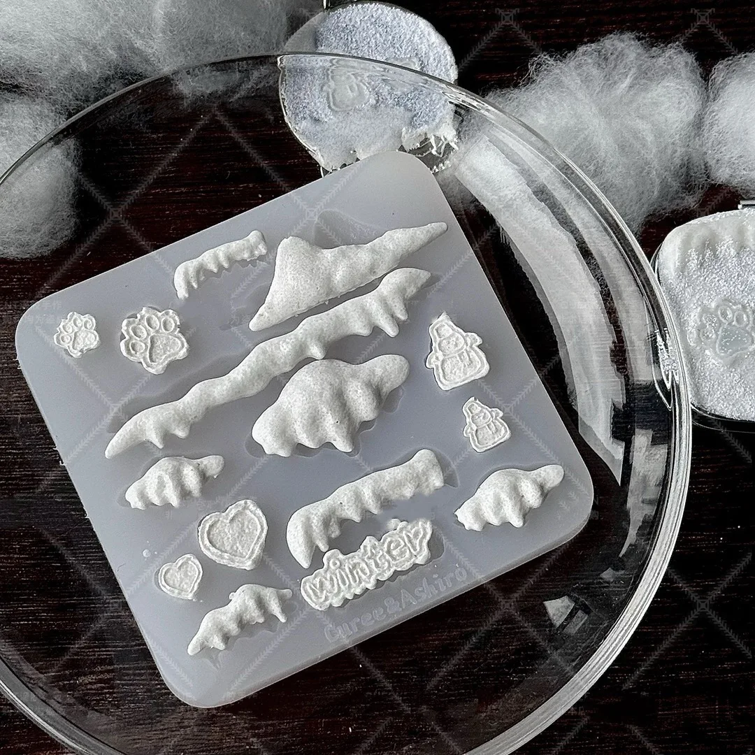 Cloud Accessories Harzgussform Silikonform Zubehör Flüssigharzform Harzschlüsselanhänger Silikonform Harzform
