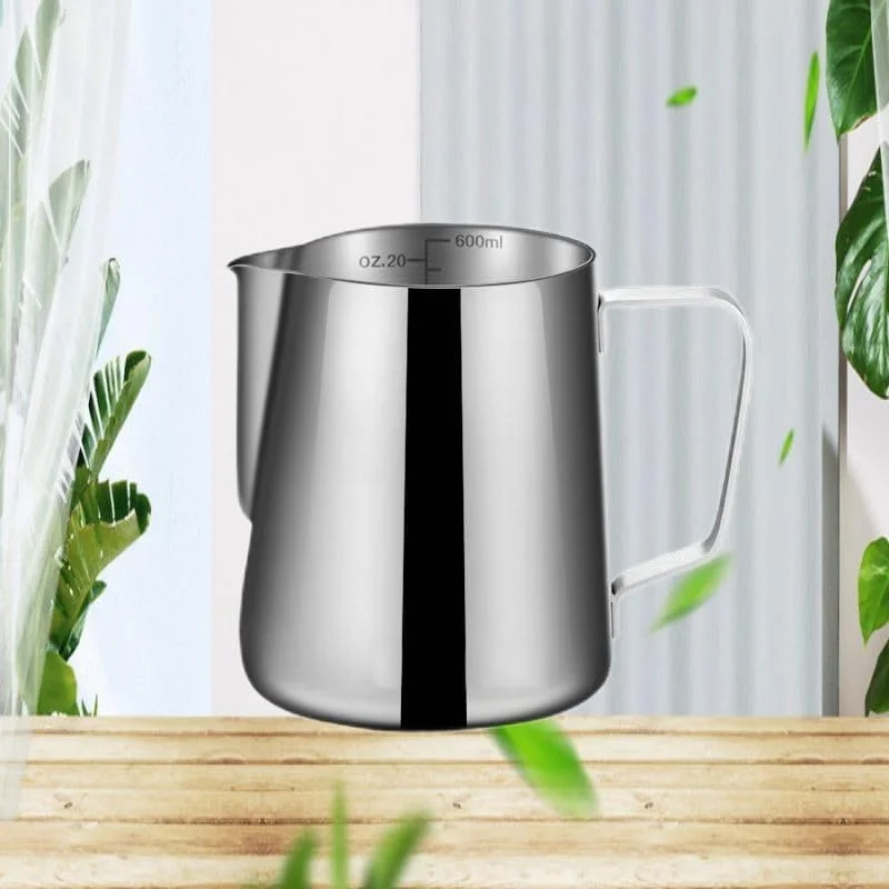 Vaso da fiori con punta ad ago, tazza da caffè in acciaio inossidabile 304 addensato, utensile professionale per tazza per schiuma di latte