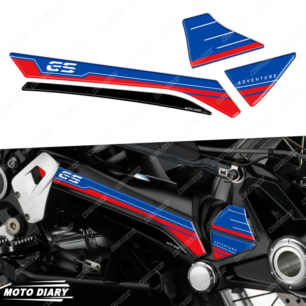 

For R1250 GS/Adv 2019-2024 R1200 GS/GSA Sport Triple Black 3D Motorcycle Swingarm Sticker Rotating Shaft Decal 40 Years GS