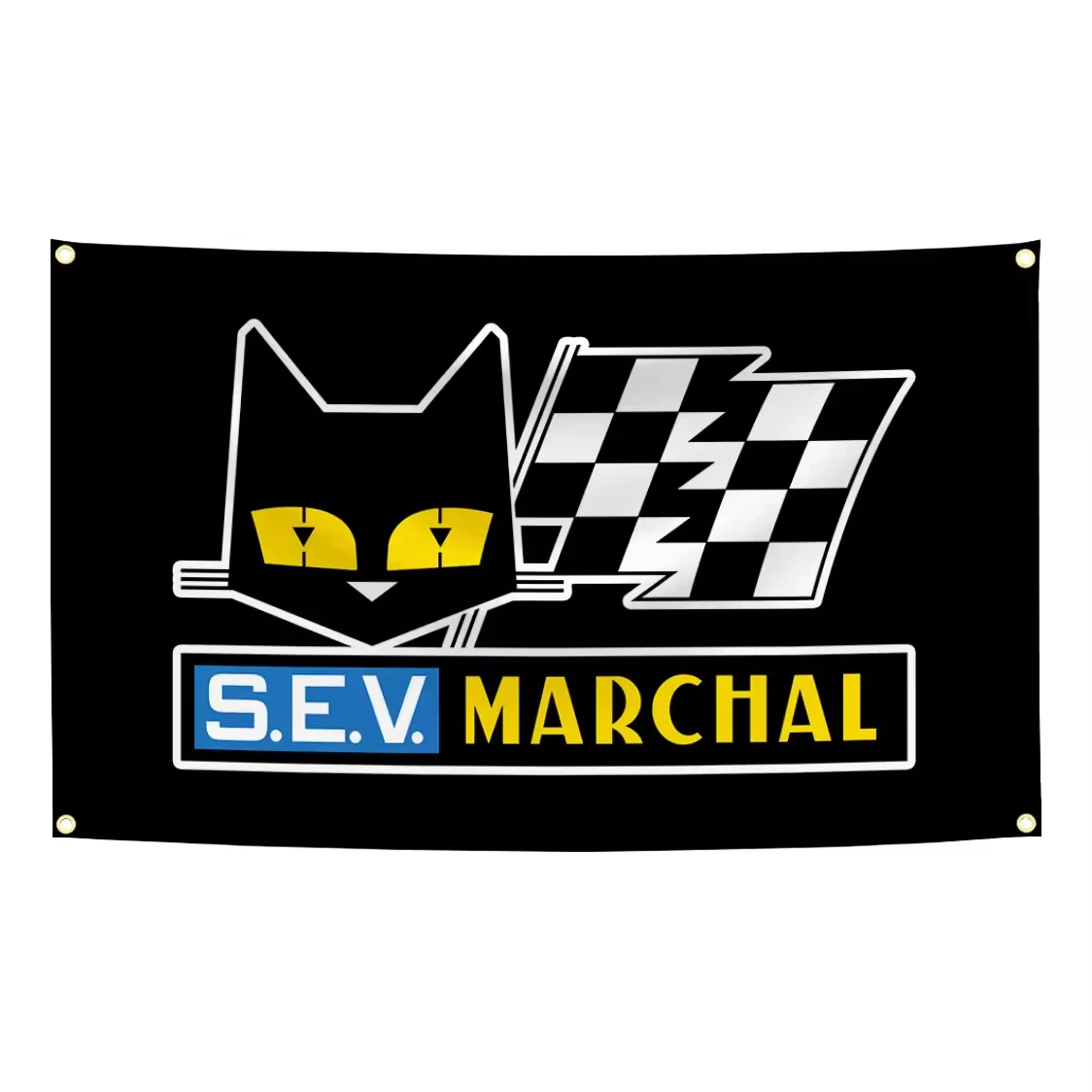 90x150cm SEV Marchals Classic Racing Car Flag Tapestry Polyester Digital Printing Banner for Garage Wall Art Out Door Decoration