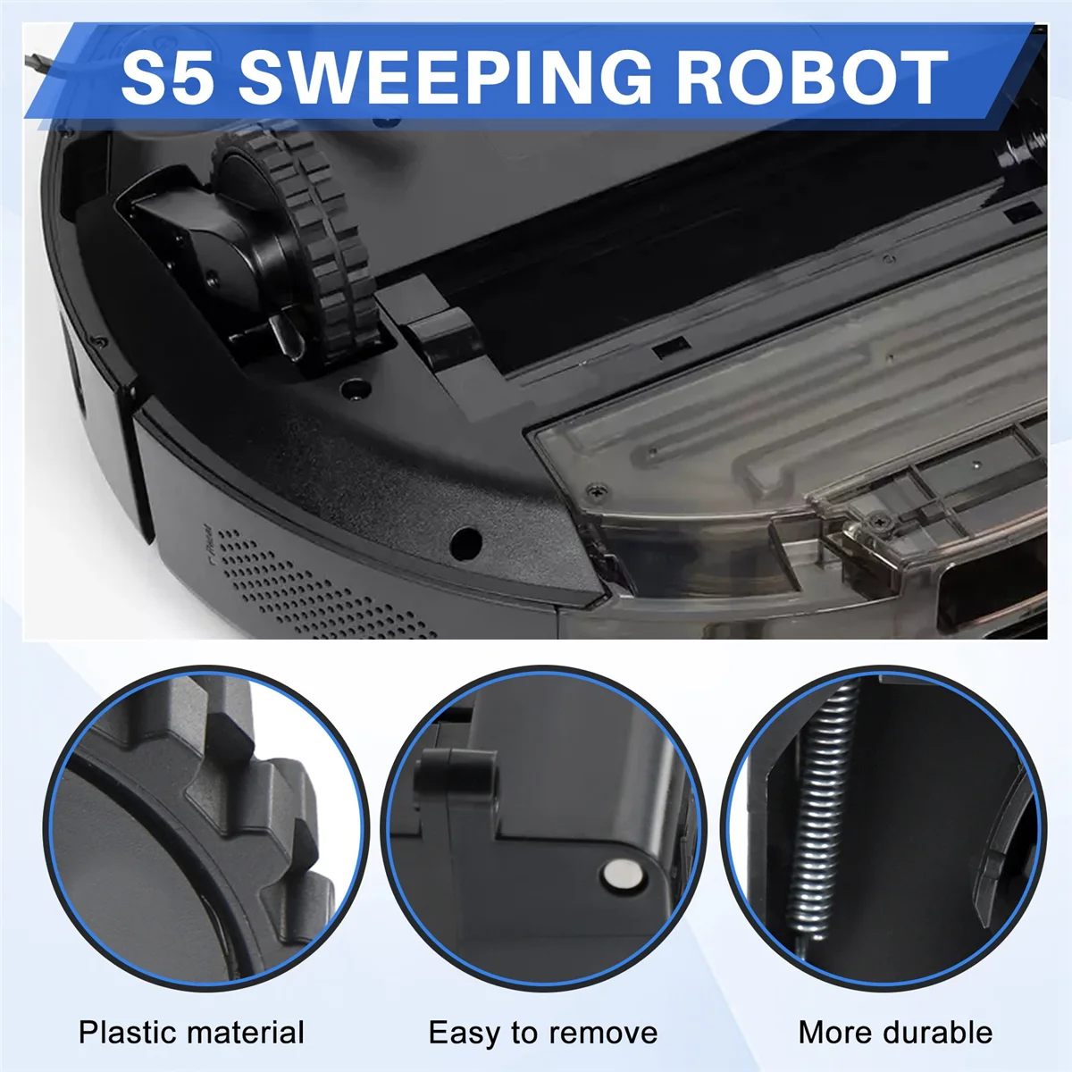 For Xiaomi Roborock S5 Series Robot Vacuum Cleaner Replacement Wheel Left Wheel Module Parts