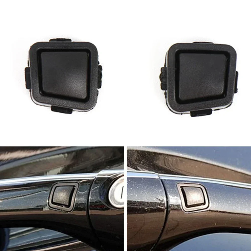 2pcs Door Handle Button Cover For Mercedes-Benz W211 C209 W219 W251 Keyless-Go Door Handle Button Cover Car Accessories