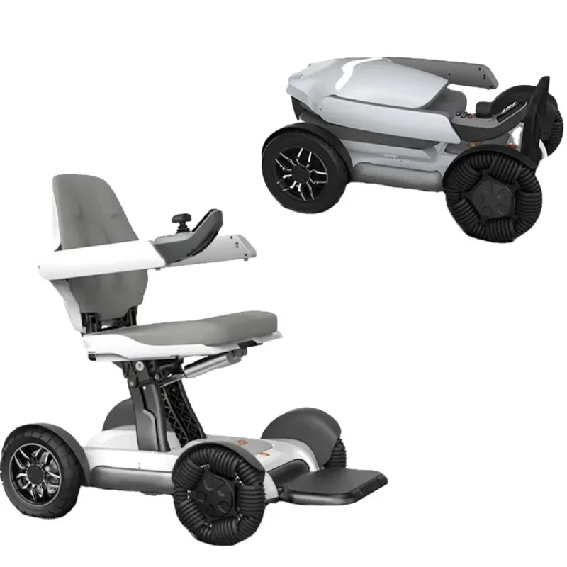 One-click folding disabled electric scooter electric wheelchair electric four-wheeler