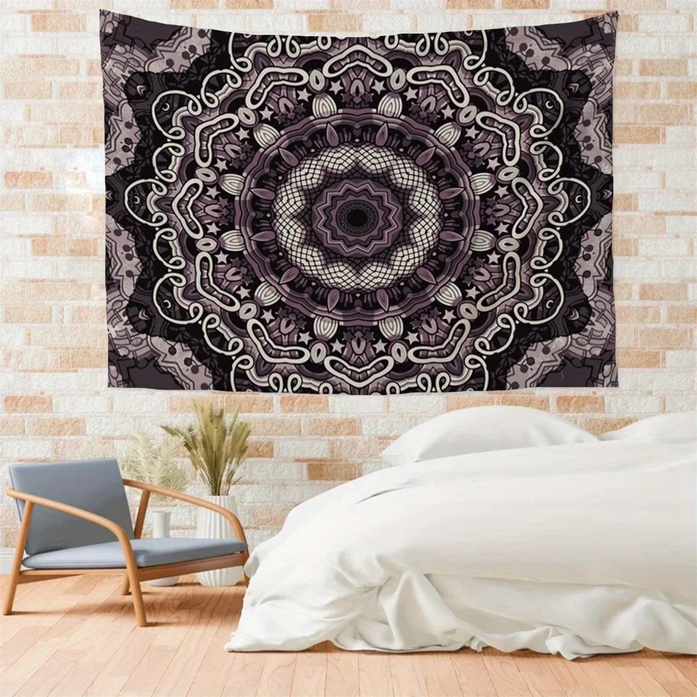 Mandala Geometry Tapestry: Intricate and Harmonious Wall Art for a Unique, Elegant, and Stylish Decor Statement