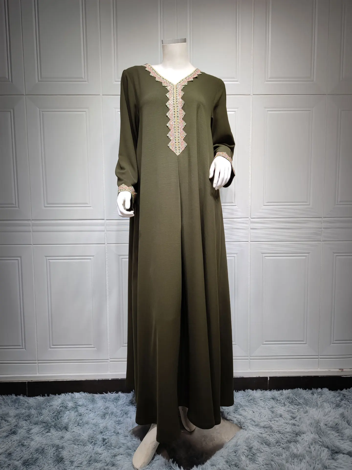 Eid Mubarak Robe Women Morocco Abaya Dress Femme Party Long Dresses Prayer Ramadan Kaftan Abaya Dubai Arab Turkey Islam Vestidos