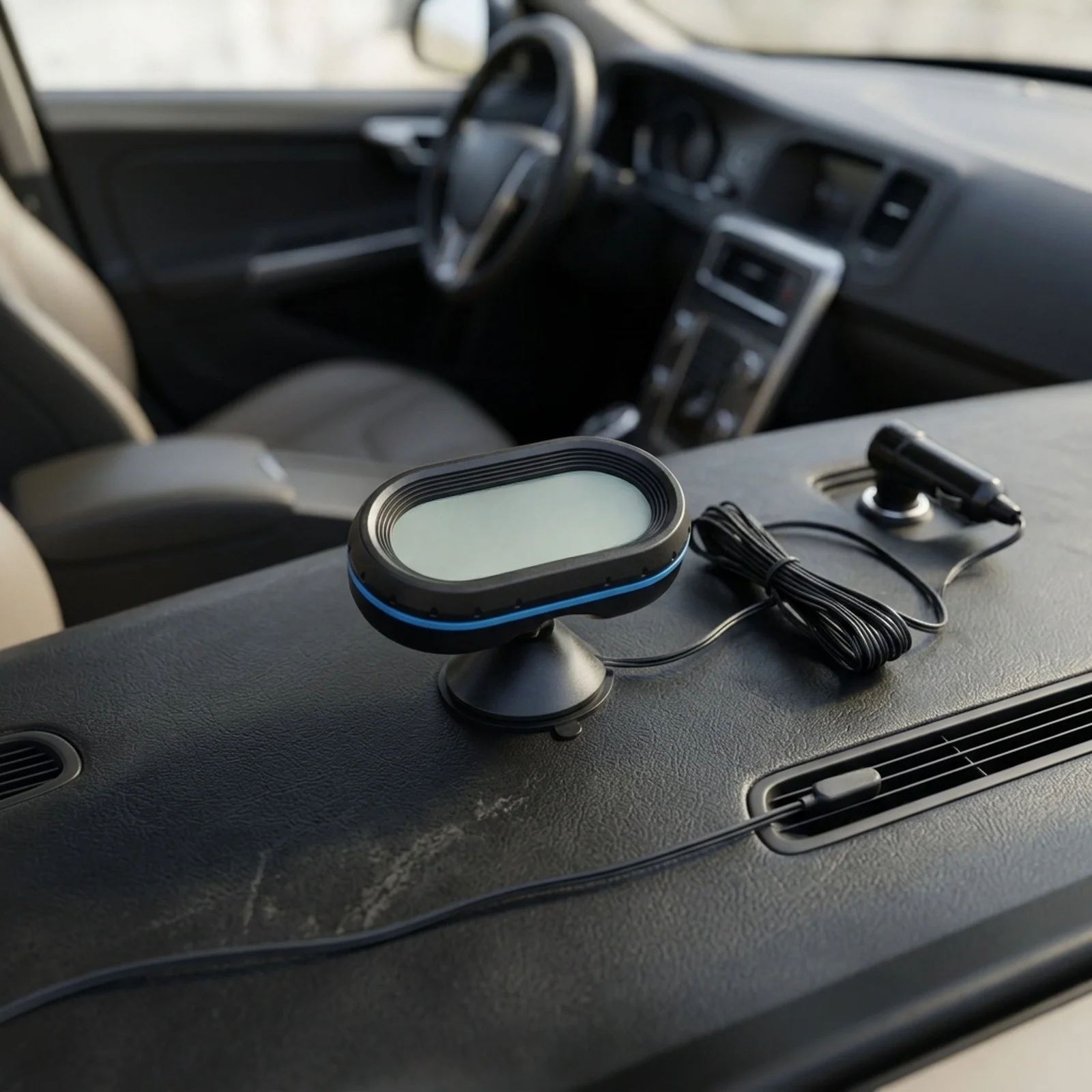 In-Car Monitoring Digital Thermometer Voltage Alarm Adjustable Viewing Angle Built-in Alarm Real-time Voltage Display For Car