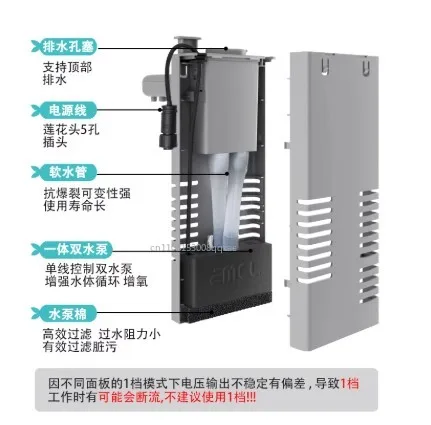 

Smart Fish Tank Modification and Upgrade Module Accessories Large Flow Physical Filter Cotton