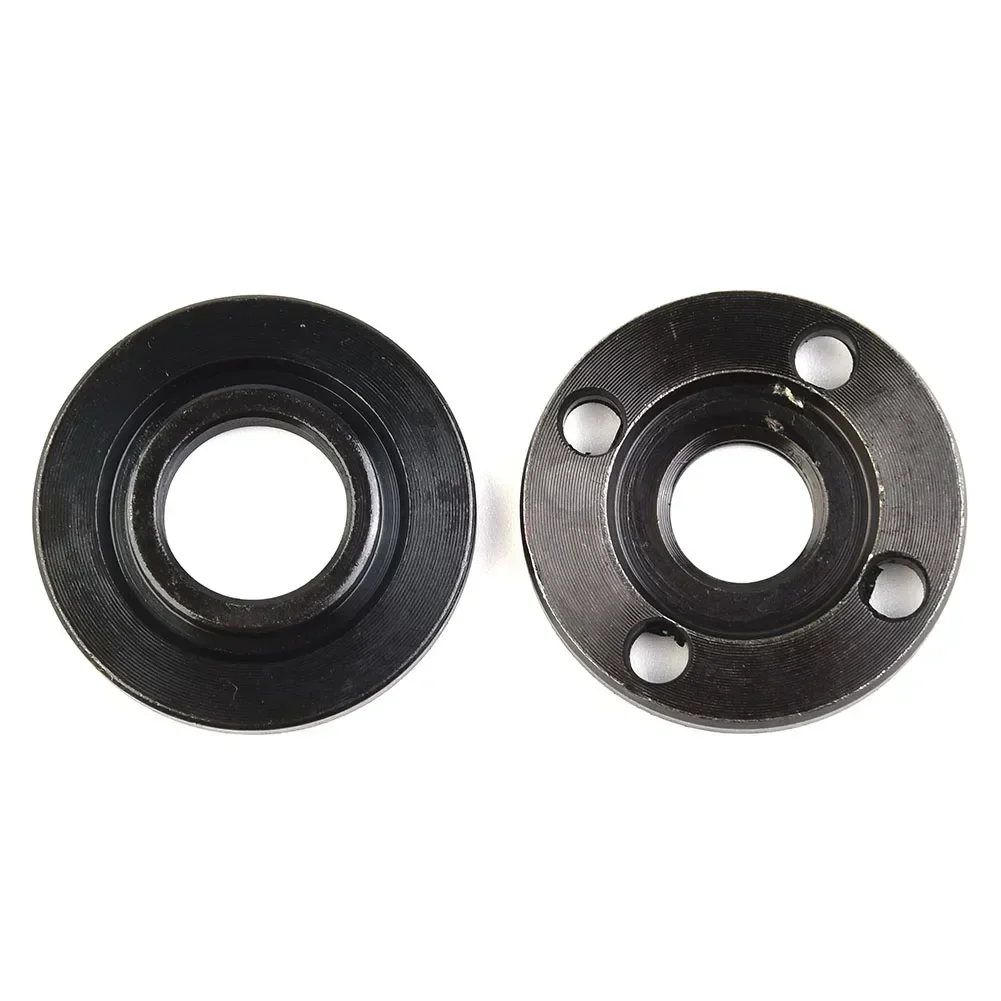 2 pak Flange Nut Set alat dengan lubang pin-drive Diameter 40mm ulir untuk 14mm spindel ulir alat listrik Aksesori