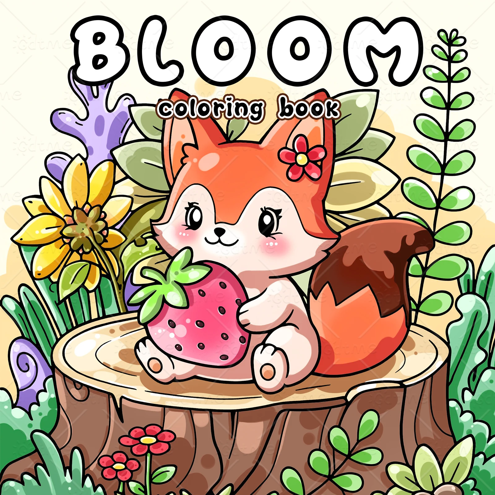 BLOOM Coloring Book for Adults Featuring Cute Cozy Daily Activities for Relaxation (Cozy Spaces Coloring) 24 Pages
