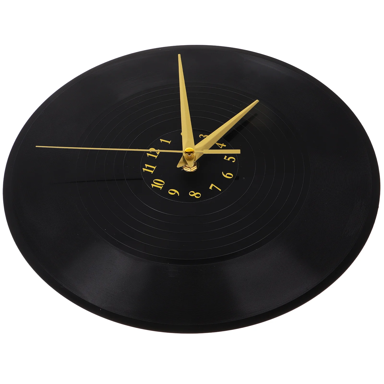 

Radio Vinyl Record Wall Clock Aesthetic for Office Round Colored Funny Black Music Decor Classroom