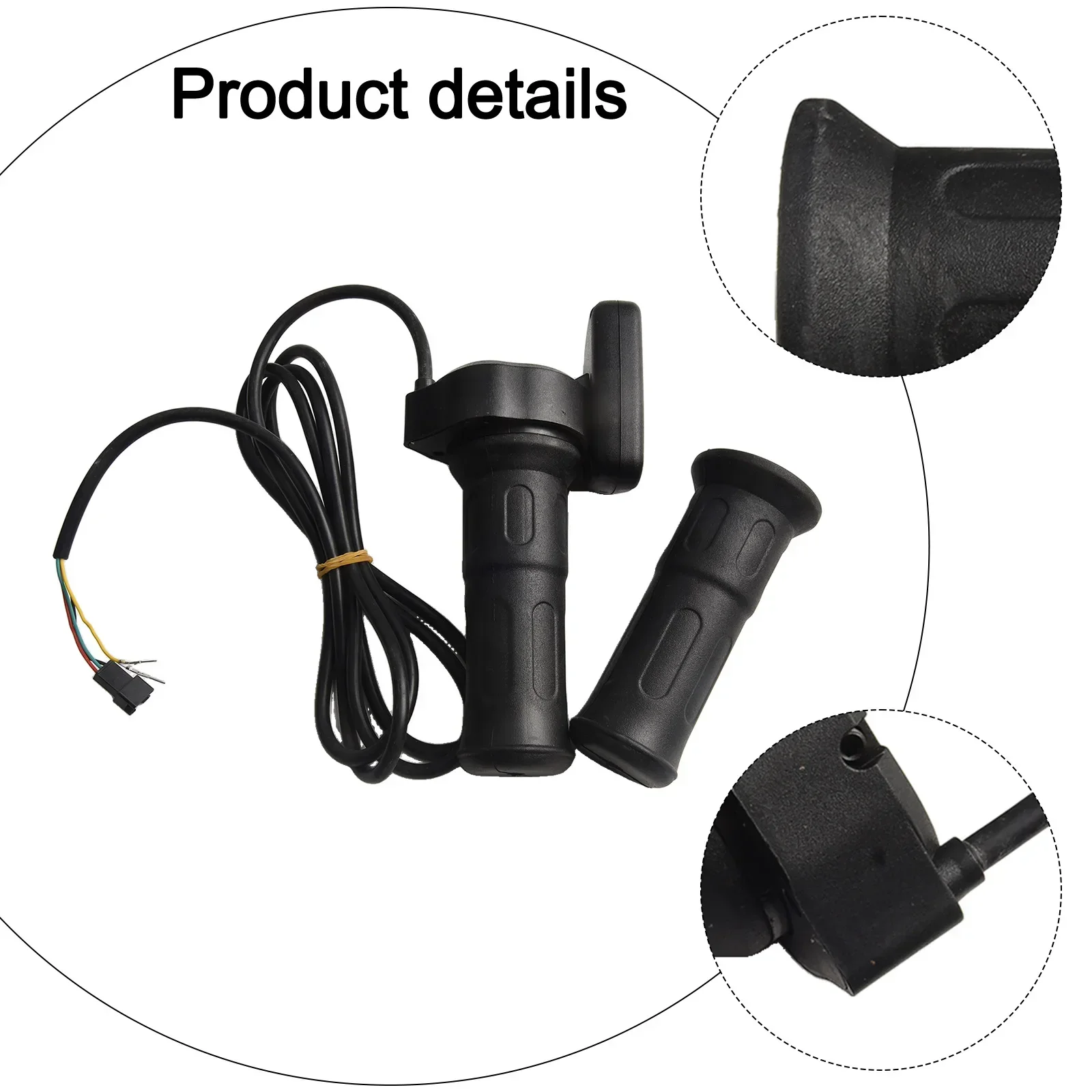 

Выходной сигнал напряжения Холла Дроссельная заслонка для электронного велосипеда 36-60 В Дроссельная заслонка ABS + резиновый материал, совместимая с любым контроллером