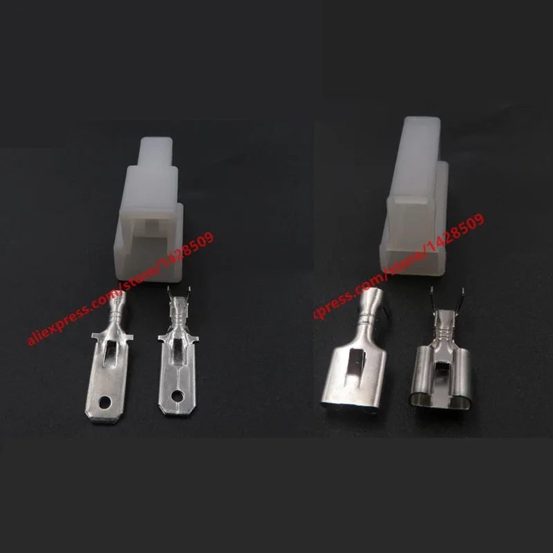 1 Set 2 Pin 6.3mm Female Male Map Sensor Connector Plug Auto Wire Harness Connector For Toyota