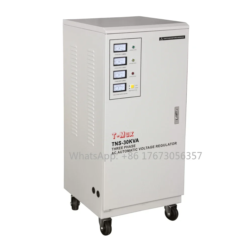 Tns 3 Phase 30kva 50kva Ac Automatic Voltage Regulator Stabilizer Svc Tns