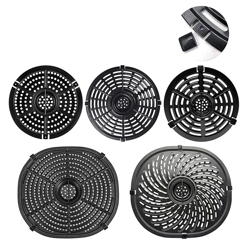 3/5/10Pcs Air Fryer Rubbers Bumpers Fit Power Air Fryer Crisper Plate Air Fryer Replac Protective Covers For Air Fryer Grill Pan
