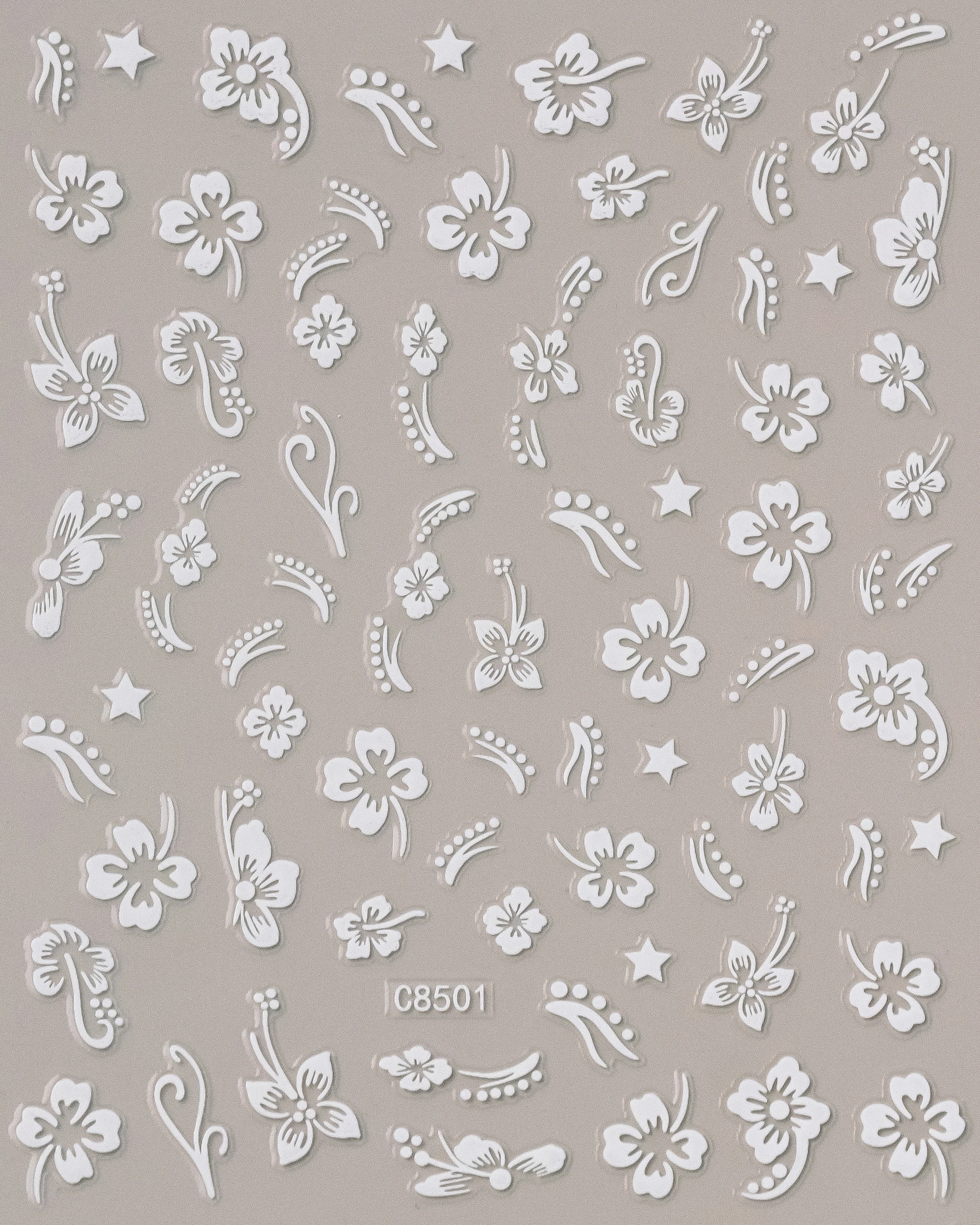 5D Hibiskus Blume Nagel geprägt Aufkleber Acryl rosa weiß Gold Blütenblatt Blatt selbstklebender Aufkleber Schmetterling Drache Blumen elegantes Dekor