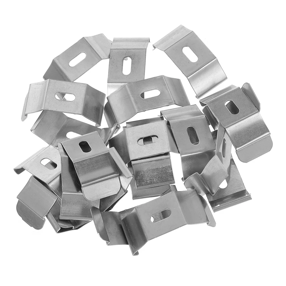 

50pcs Vertical Blind Brackets Metal Fixing Clamps For Blinds Repair Kit Replacement Parts Easy Install Tools Window Treatment