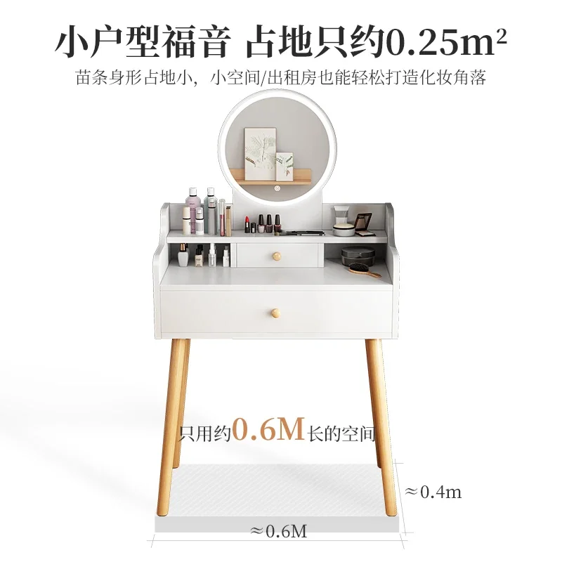 Piccola toeletta Protezione Decorazione Accessori Trucco Cassettiera Toaletka Z Lustrem Do Sypialni Mobili per la casa