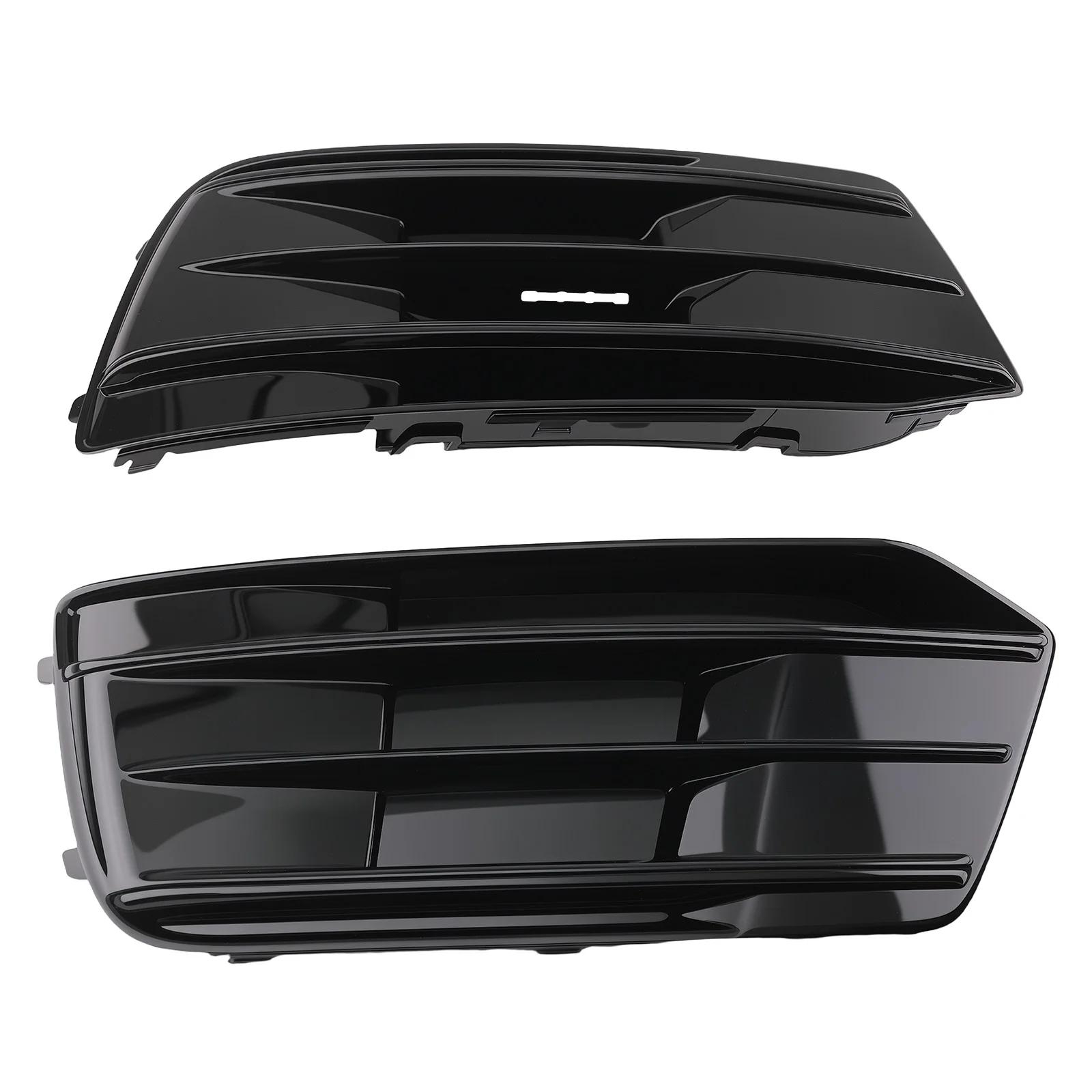 

Left Right Front Bumper Fog Lamp Grille Bezel Cover for Audi Q5 80A 2018-2020