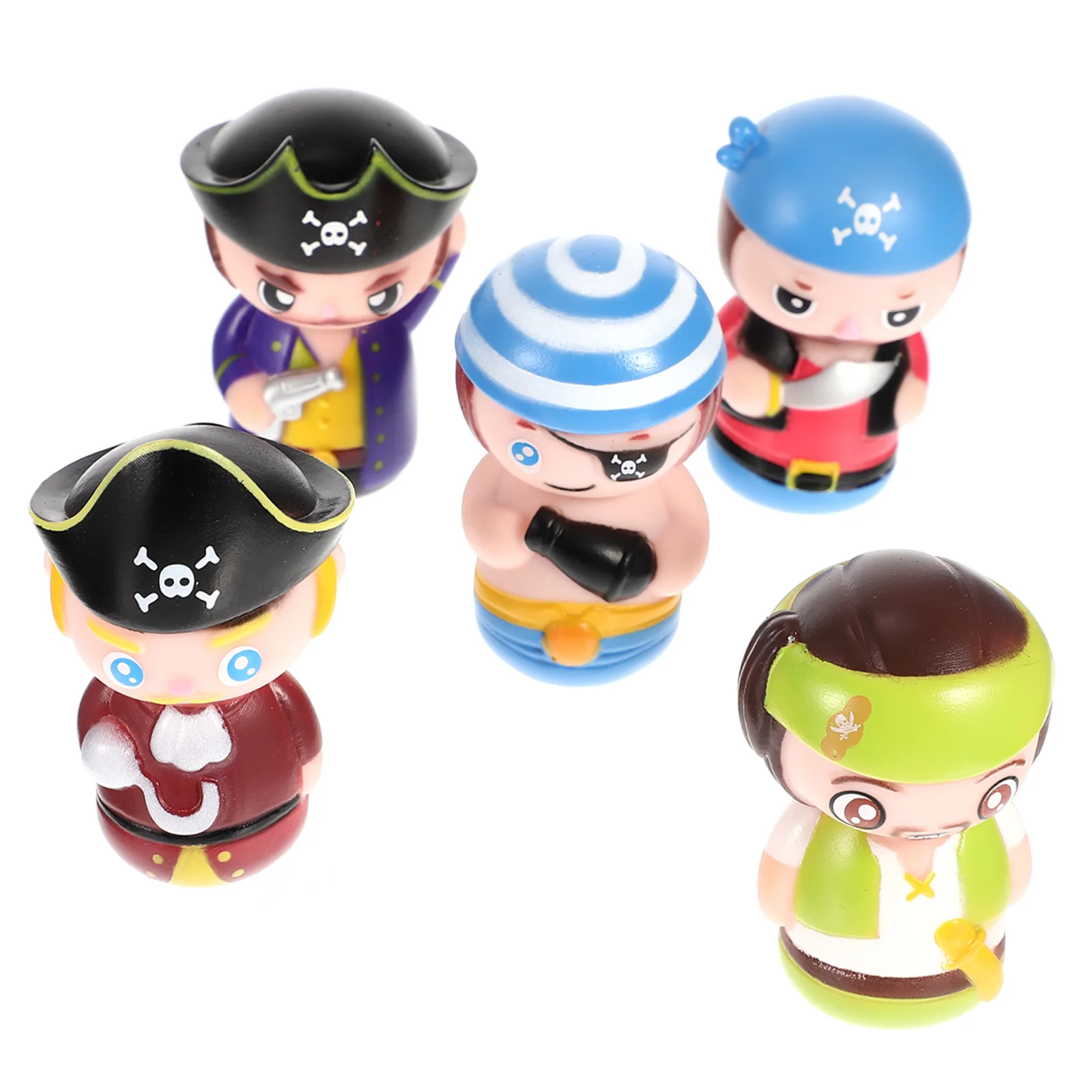 5 Pcs Appease Puppet Cartoon Finger Parent-child Puppets Bulk Kids Vinyl Toy