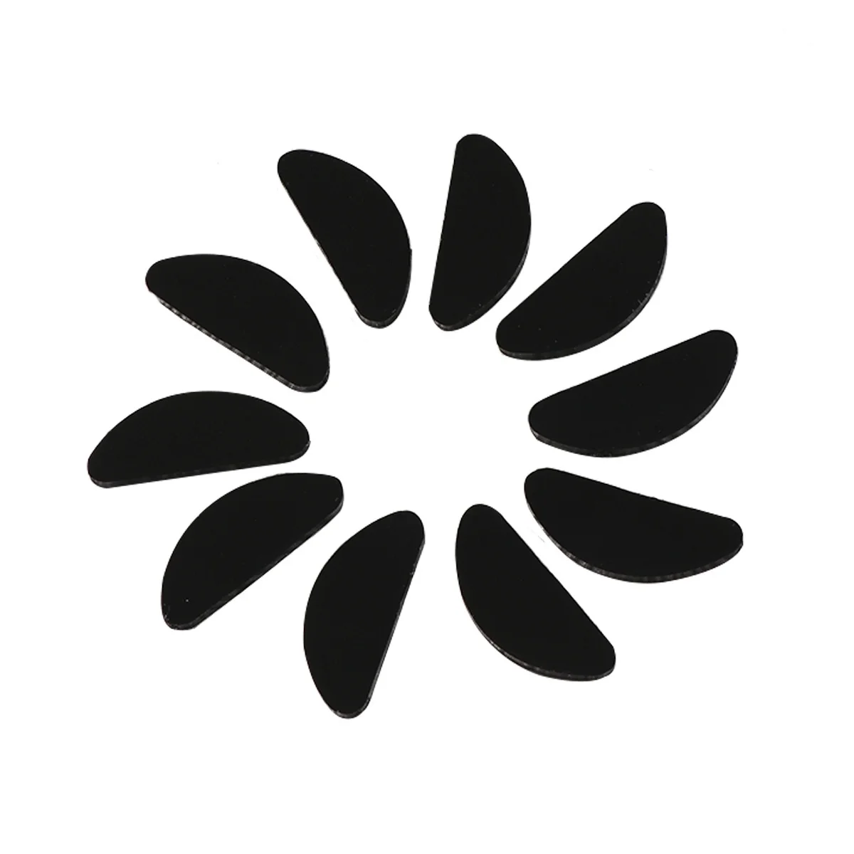 

10Pcs Thin Silicone Nose Pads Anti-Slip Adhesive Black for Eyeglasses Sunglasses Spectacles Silicone Nose Pads