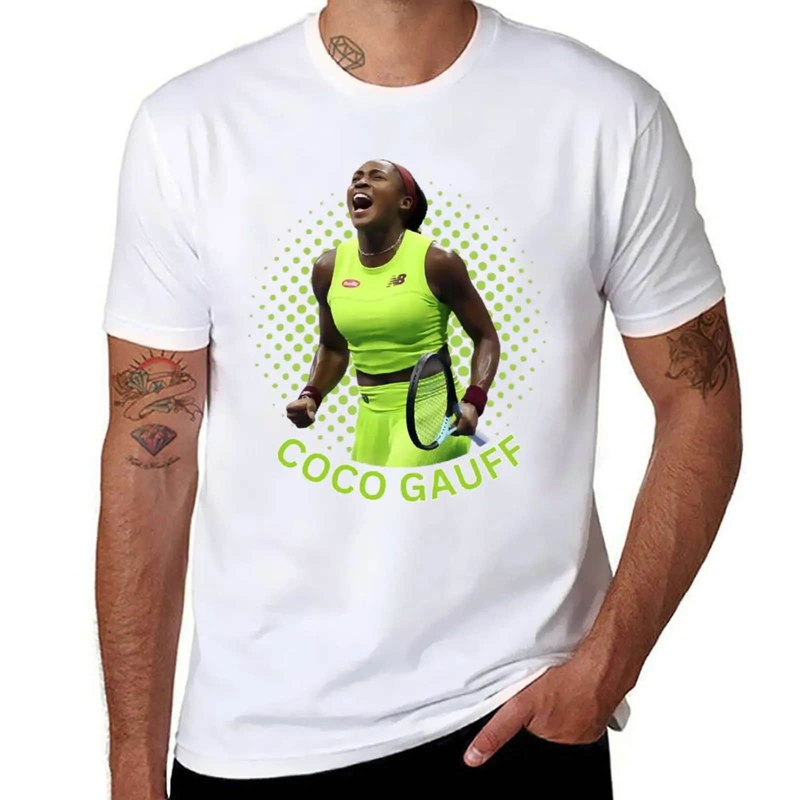 

Coco sport Gauff Tennis Player T-Shirt t shirts for man cotton funny mens graphic t shirts t shirt man cotton T-Shirt