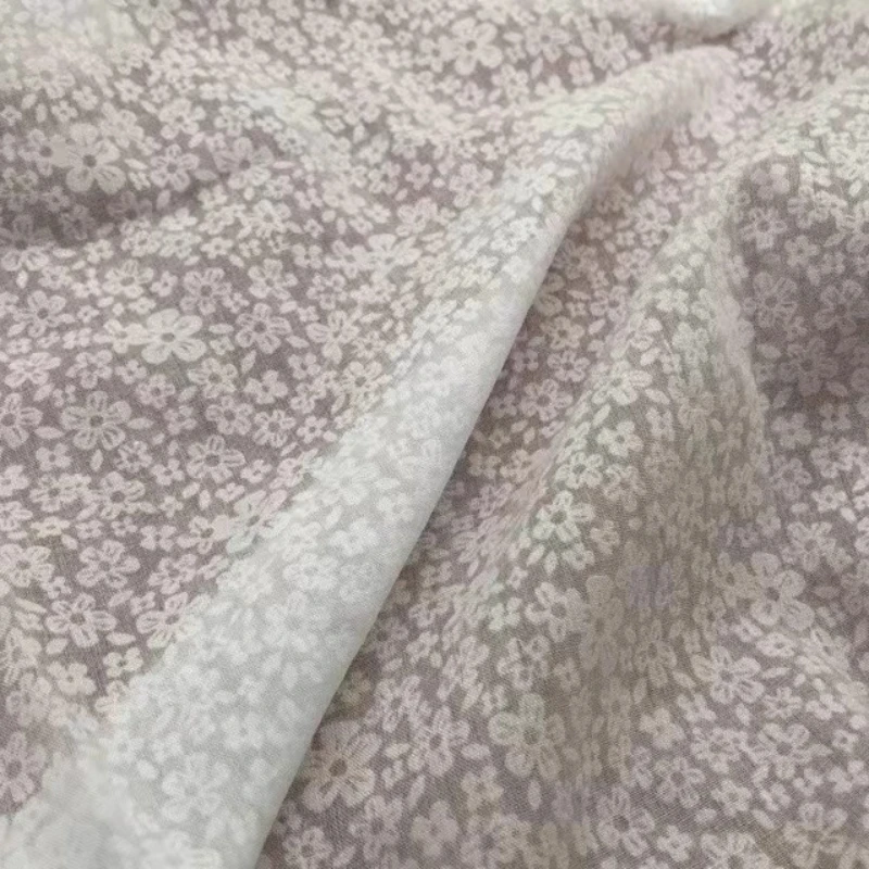 

Fresh Style Floral Cotton Curtains Fabric Home Sewing Handmade Light Jacquard Summer DIY for Womens Dress Blouse Crafts Material