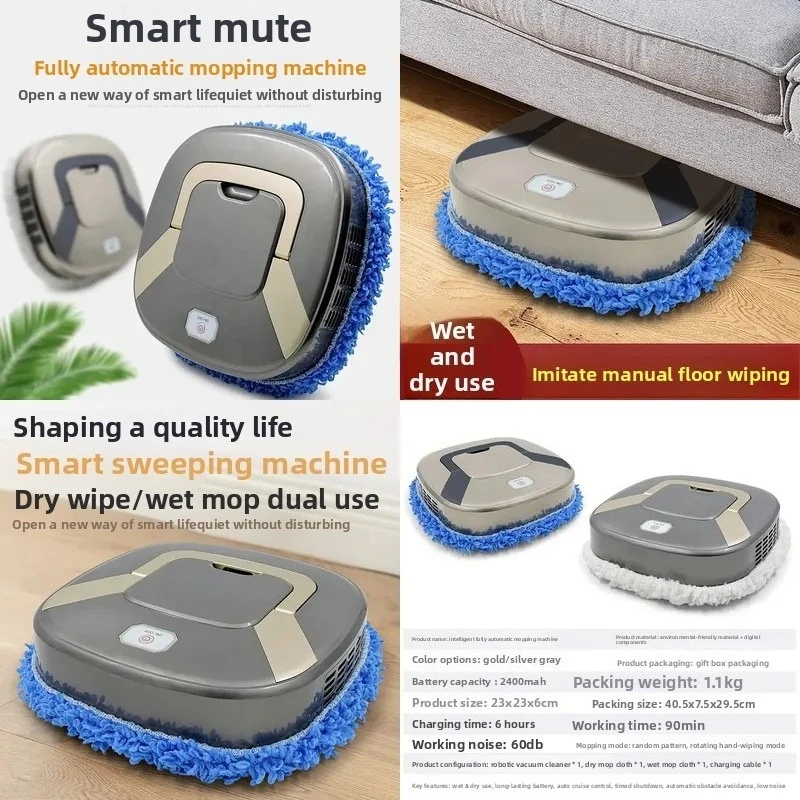 For Intelligent Mopping Robot Charging Household Dry Wet Mopping Integrated Cleaning Machine Cross Border Foreign Trade