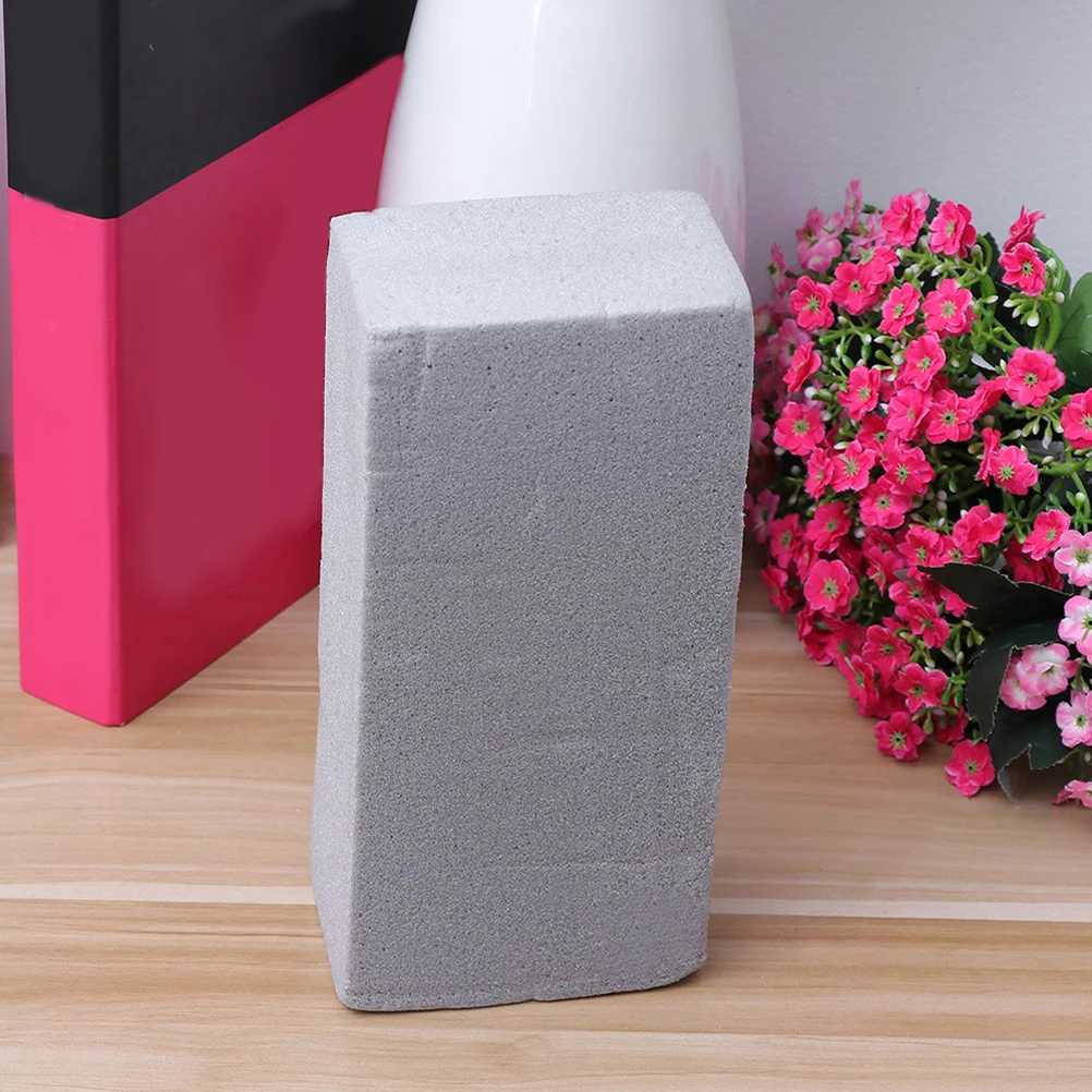 6-delige gedroogde bloem modder hoge dichtheid bloemenblok grijze kleur absorptie-effect verse bloemen houder bruiloft decoratief