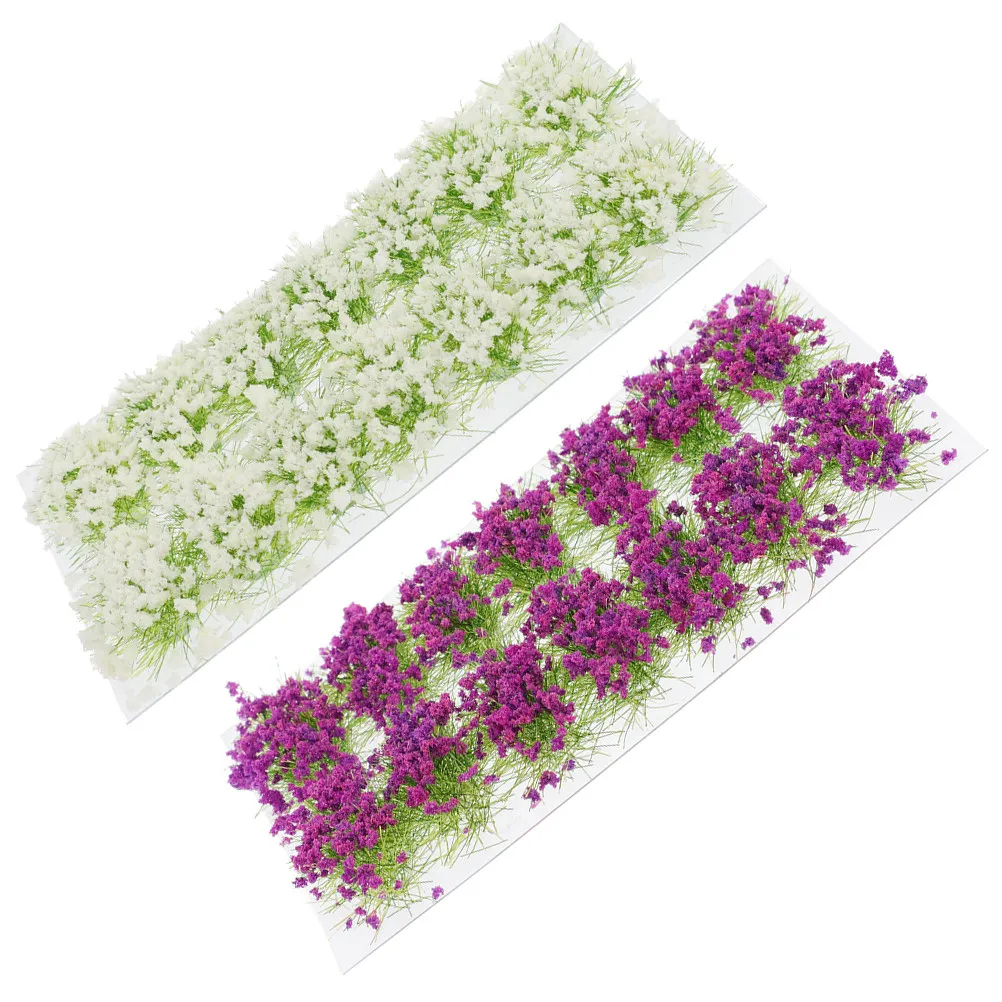 

2 Boxes Simulated Grass Tuft Resin Micro Landscape Decor for Sand Table DIY Miniature Scene Building Realistic Artificial Grass