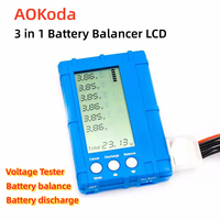 AOKoda 5W 3in1 Battery Balancer Discharger Voltage Tester RC 2s-6s Lipo Li-Fe Battery Balancer LCD