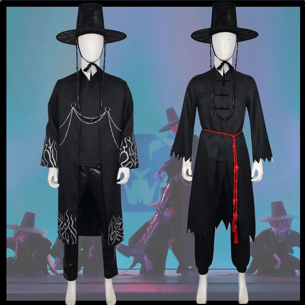 

Movie Demon Hunters KPOP Saja Boys Jinu Cosplay Costume Hat Your Idol Outfit Men Halloween Carnival Party Costumes Outfits Suit