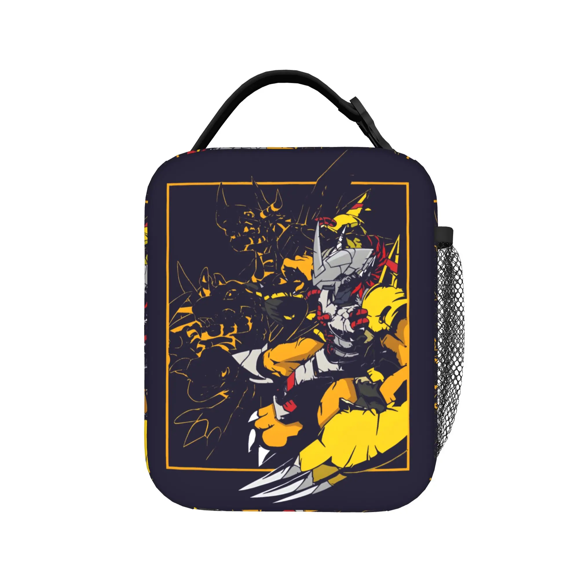 WarGreymon Dragon Monster Lunch Bag For Child  Print Lunch Box Fashion Office Cooler Bag Portable Oxford Thermal Tote Handbags