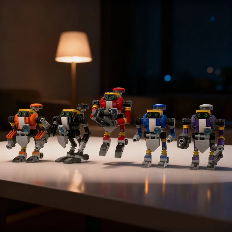 

410 деталей MOC E 100 Series: Роботы Sonic Adventure The Hedgehog — Конструктор, креативный подарок, коллекционный декор для детей