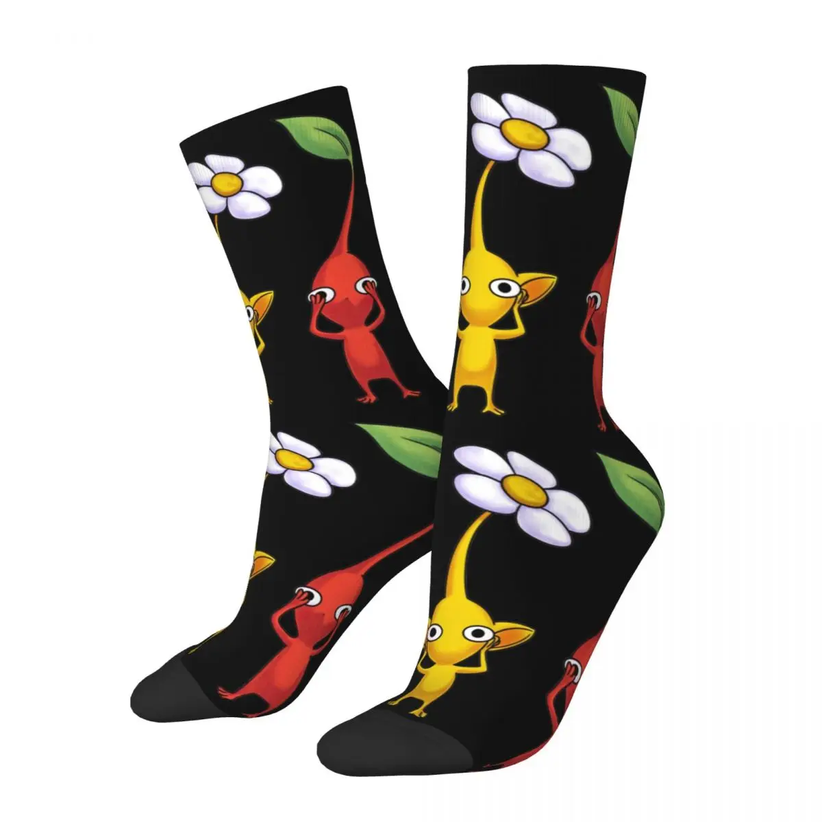 

Happy Funny Male Men Socks Novelty Three Wise Pikmin Sock Skateboard Women's Socks Spring Summer Autumn Winter