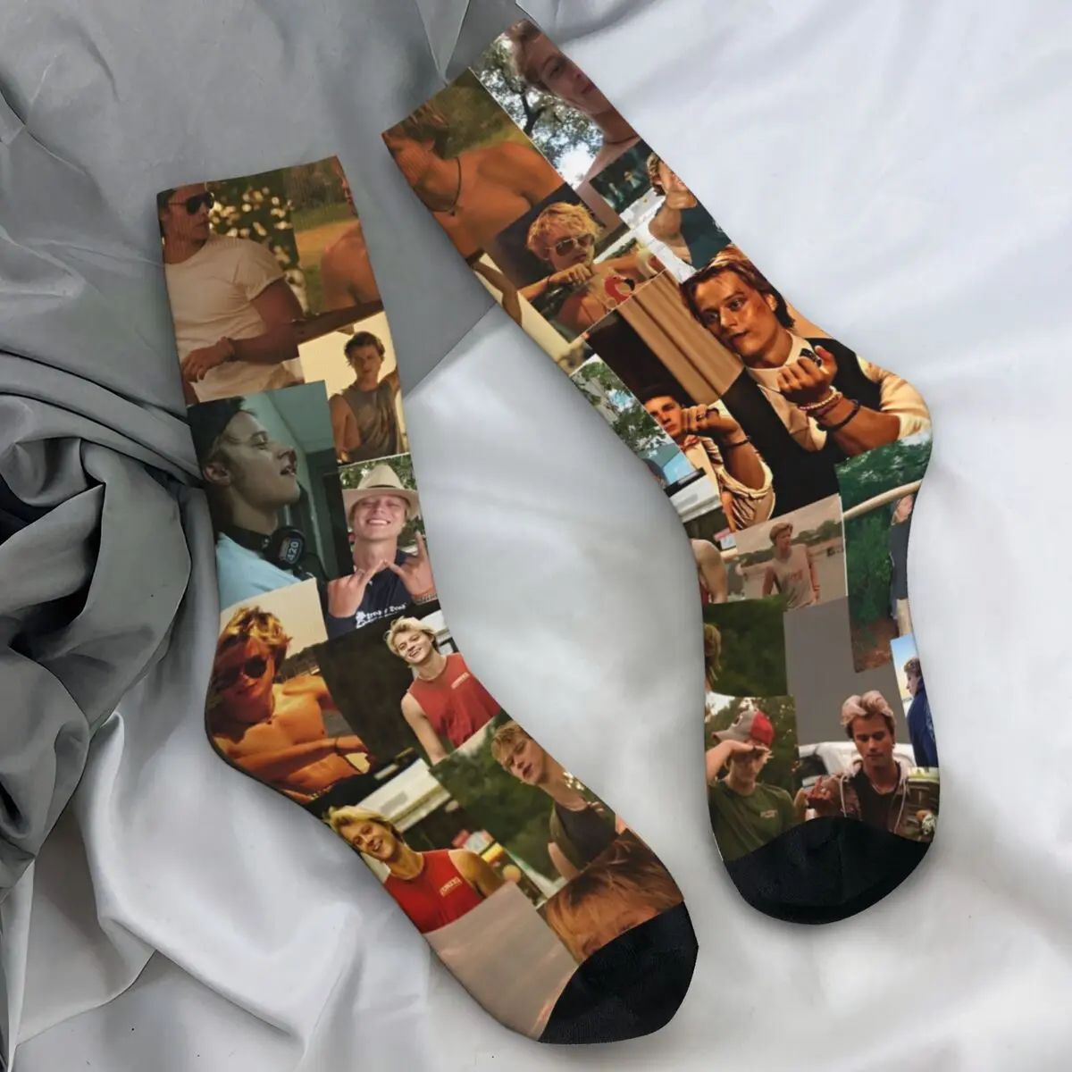 Jj Maybank Stockings Couple Rudy Pankow Photo Collage Socks Breathable Funny Socks Winter Running Sports Anti Slip Socks Gift