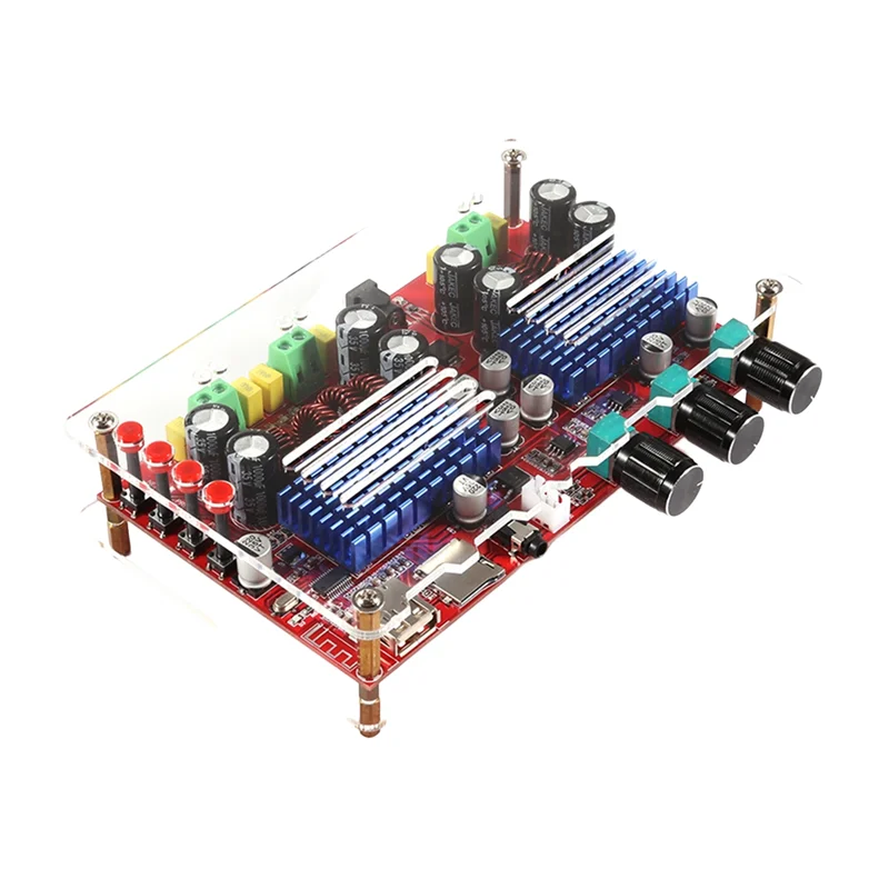 

ABPQ-TPA3116D2 Bluetooth 2.1 Digital Amplifier Board XH-M560 High Power DC12-24V U Disk TF Card Decoder Board