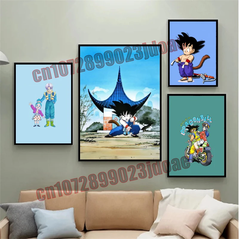 

Dragon Ball Themed Photography Studio Background Wall Ultra Clear Canvas Painting Frameless Design Holiday Party Decoration Gift