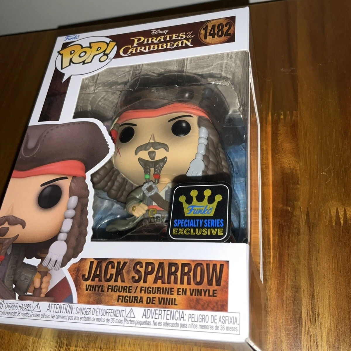 Disney Pirates of the Caribbean Jack Sparrow Figure #1482 Funko Pop Official Licensed Collectible Limited Edition Gift for Fans - view 6