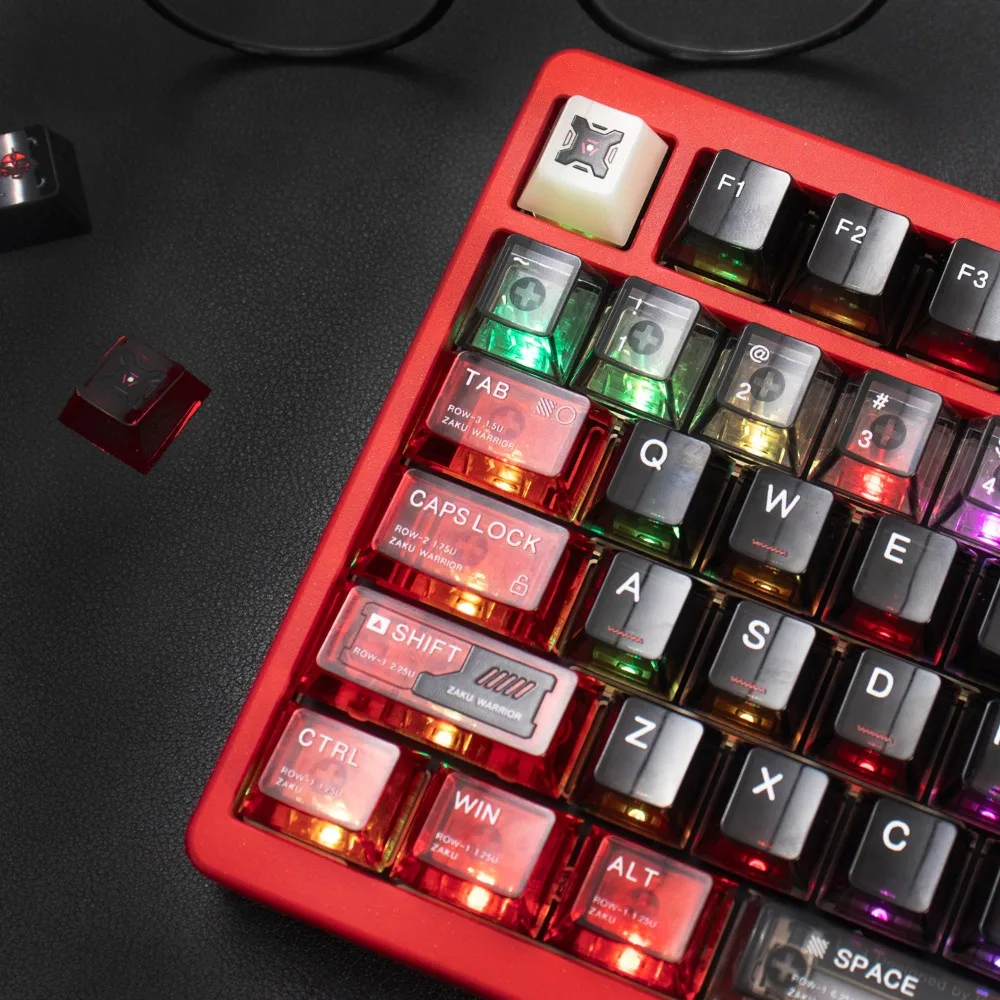 Zagu Theme Keycap Set 141key PC مخصص شفاف أنيمي غطاء لوحة المفاتيح الكرز الشخصي الألعاب KeyCap للهدايا لوحة المفاتيح الميكانيكية