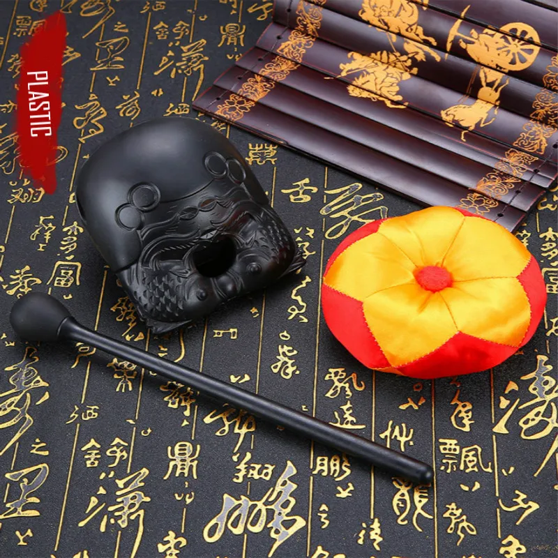 Buddhist Wooden Fish Knocker Plastic Decoration for Temple Home Ceremony - Home Decor Buddha Supplies