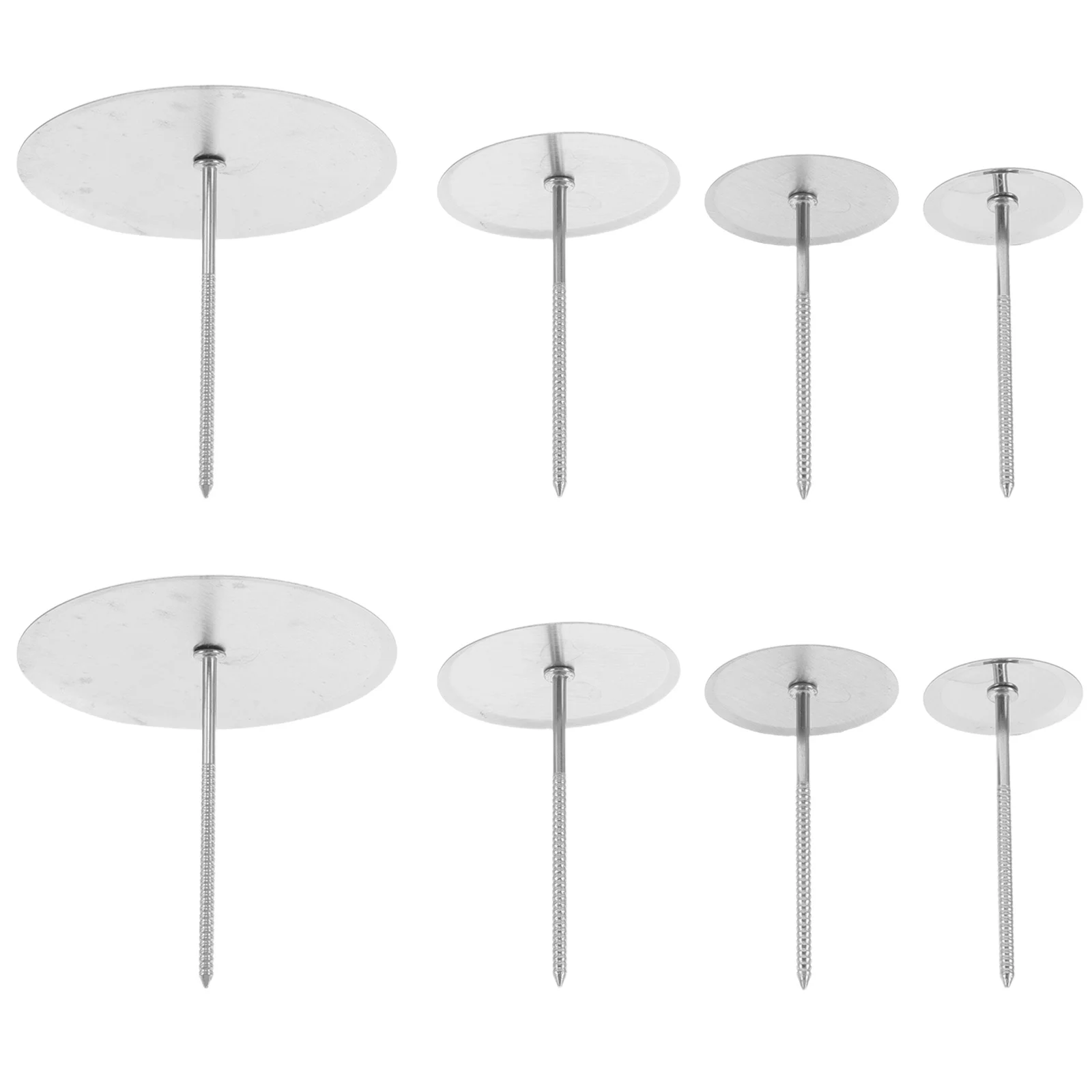 

8Pcs Stainless Steel Frosting Piping Tool Kit Icing Tips for Cream Flower Cupcake Decorating Sturdy Cake Flower Nail
