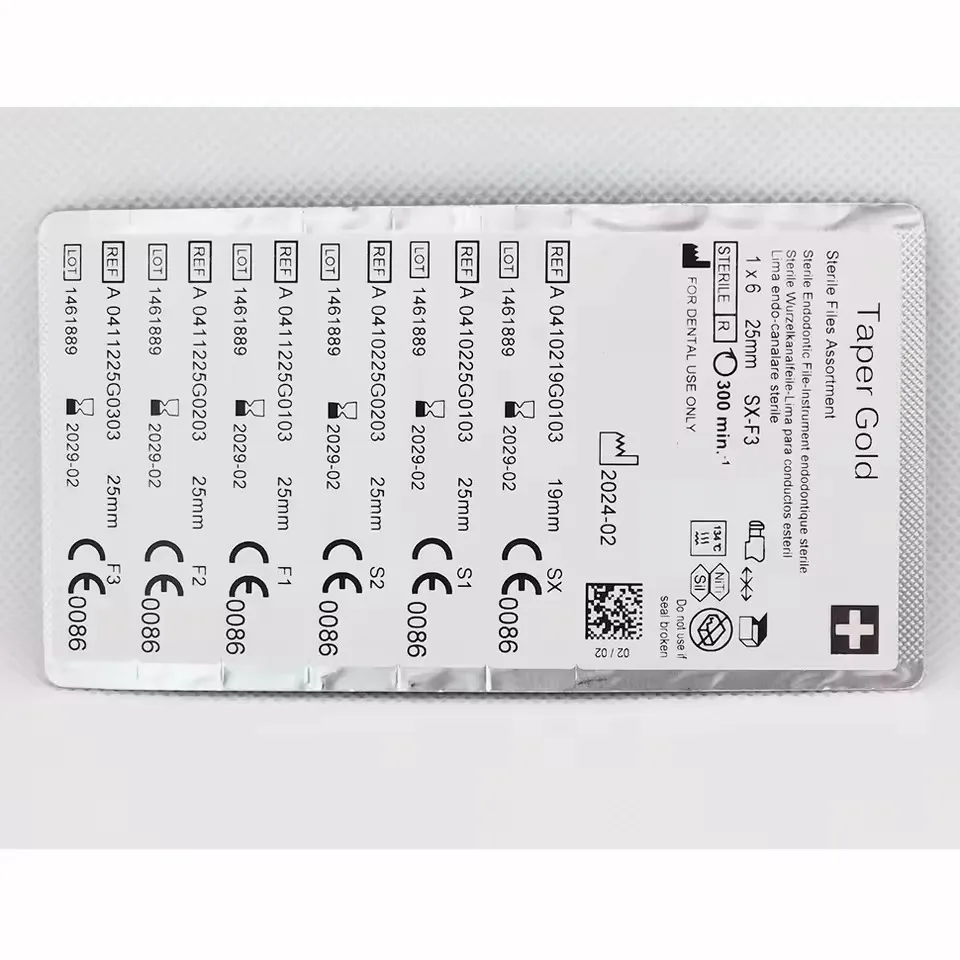 1PACK Dental Endodoncia Files Pro GOLD Files Dentistry teeth whitening Root Tools FREE SHIPPING tool
